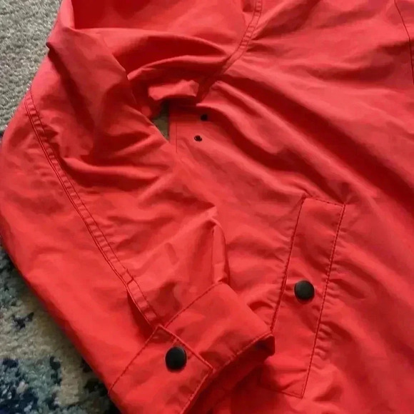 Fossil Bright orange lightweight windbreaker, large - Picture 6 of 7